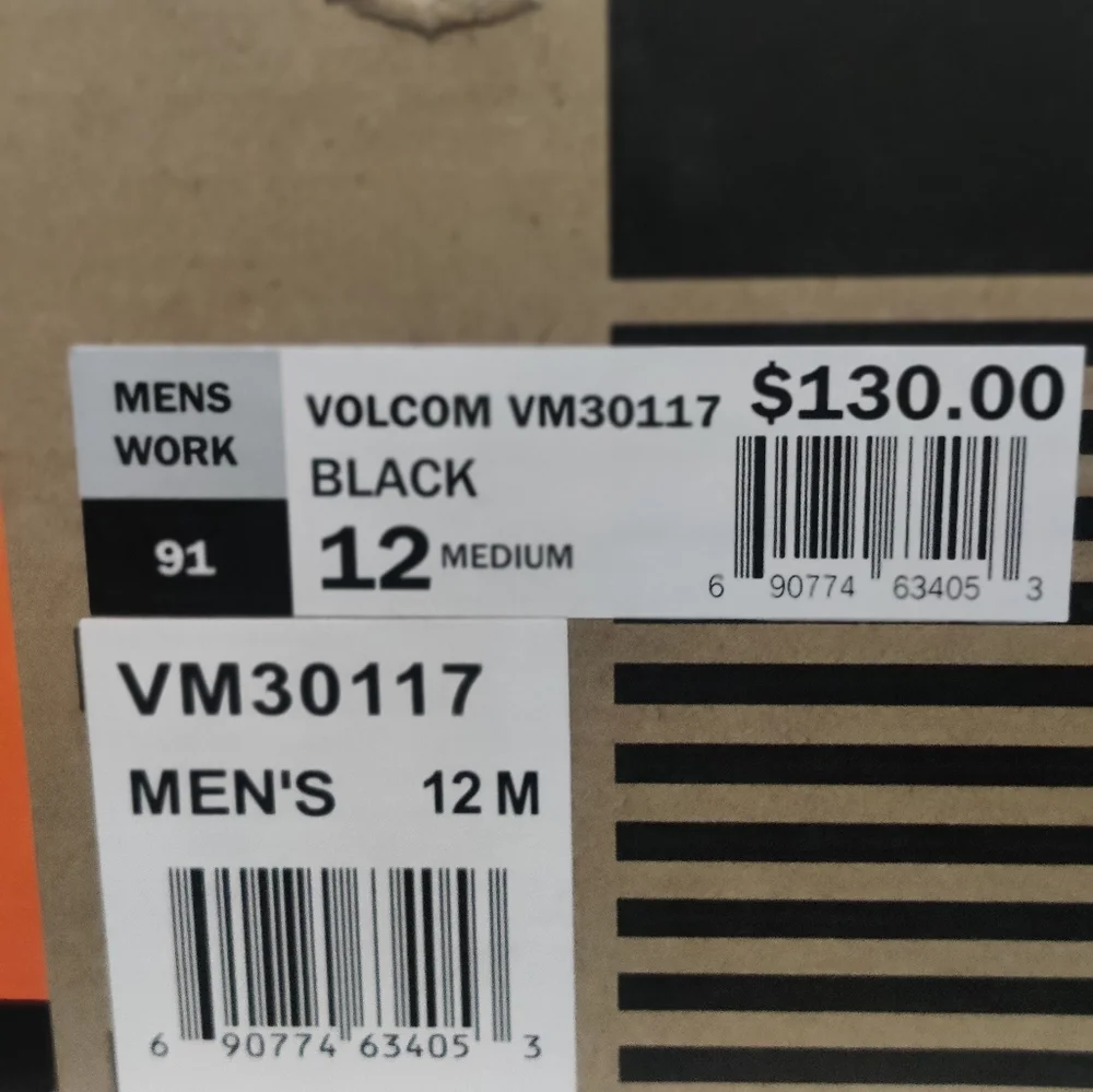 Men's Volcom VM30117 Safety Toe Work Shoes Size 12 - Picture 9 of 10